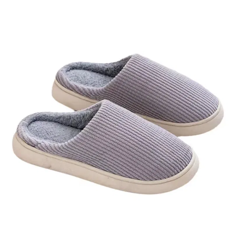Color: Khaki, Shoe Size: 43 - Mens Memory Foam Slippers Slip on,  Cozy Men's Bedroom Slippers Warm Soft Closed Toe Man Slippers