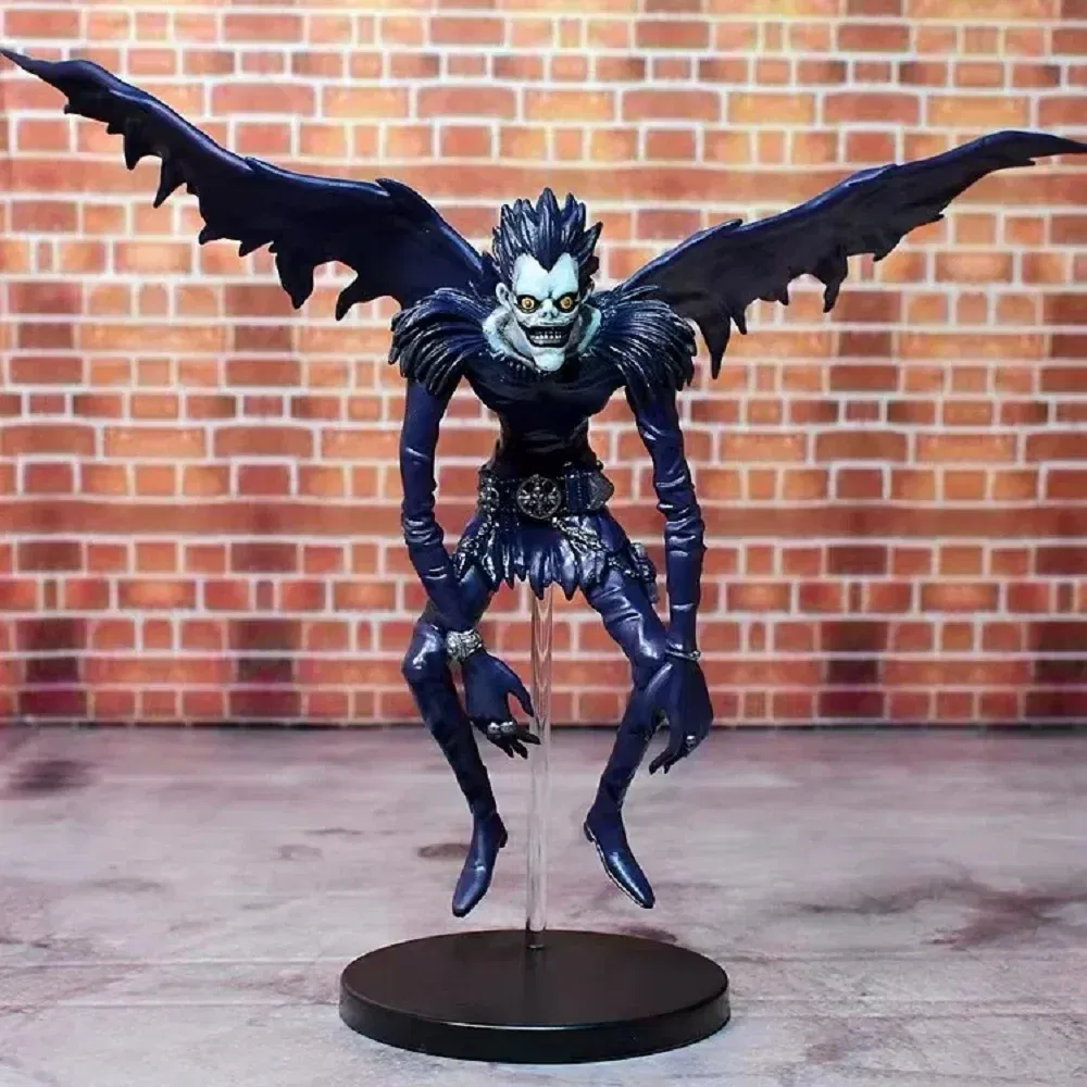Color: black - Death Note Anime Figures Statue Ryuk Rem 23CM PVC Action Figureine Movie Collection Model Toys For Boys Gift