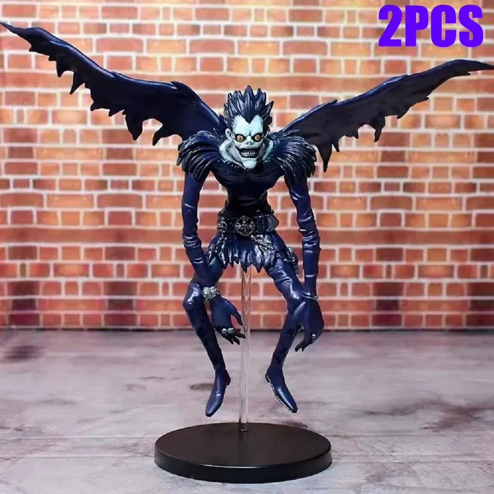 Color: black - Death Note Anime Figures Statue Ryuk Rem 23CM PVC Action Figureine Movie Collection Model Toys For Boys Gift