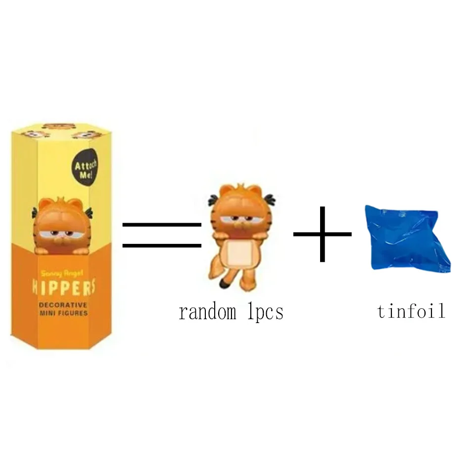 Color: WHITE - Nieuwe Garfield Sonny Angel Blind Box Capybara Anime Figuren Ornamenten Poppen Fans Kinderen Kerstcadeau