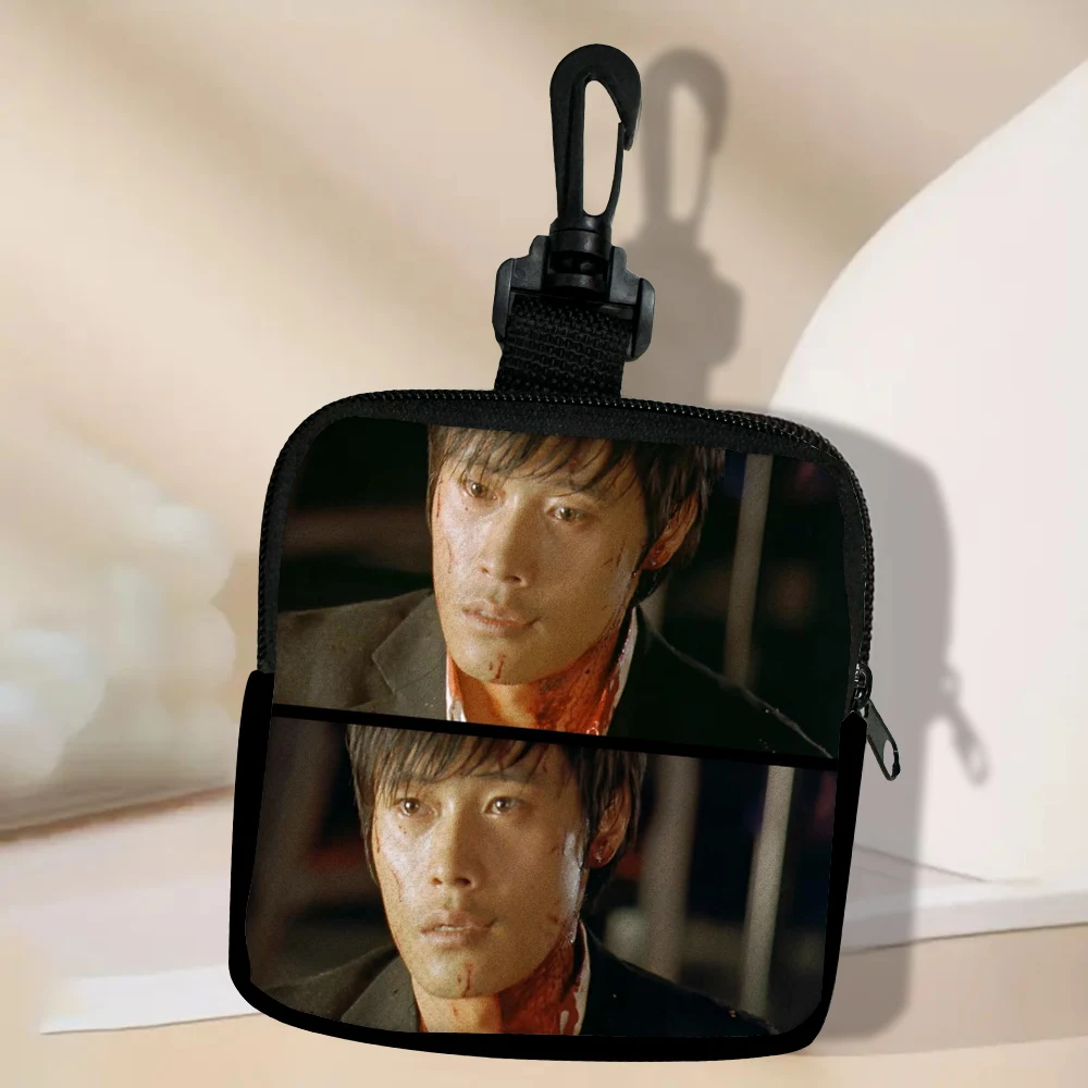 Color: Khaki - Lee Byung Hun Women Coin Purse Card Key Mini Purses Pouch Small Zipper Coin Purse Card Holder Wallet Bag 3.3