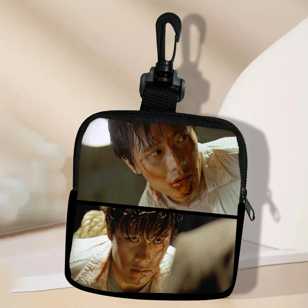 Color: Khaki - Lee Byung Hun Women Coin Purse Card Key Mini Purses Pouch Small Zipper Coin Purse Card Holder Wallet Bag 3.3