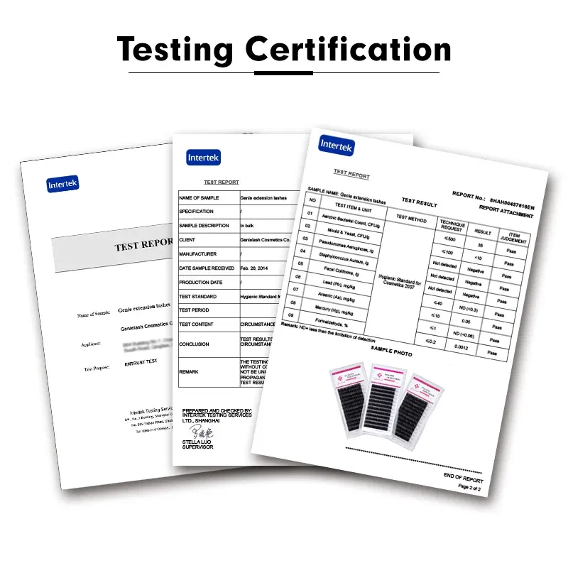 Curl: D, Thickness: 0.05mm, Length: 12mm - Genie 20pcs/lot All Sizes Mink individual lash Extensions hybrid set volume eyelash extensions mega volume individual eyelashes