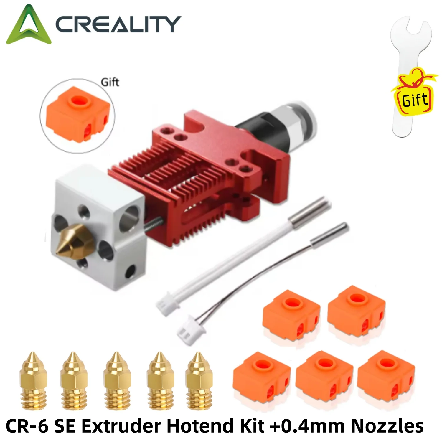 Color: Yellow - CR-6 SE 3D Printer Extruder Hotend Kit All Metal Extrusion Assembled Extruder 3D Printer Parts for Creality CR-6 SE 3D Printer