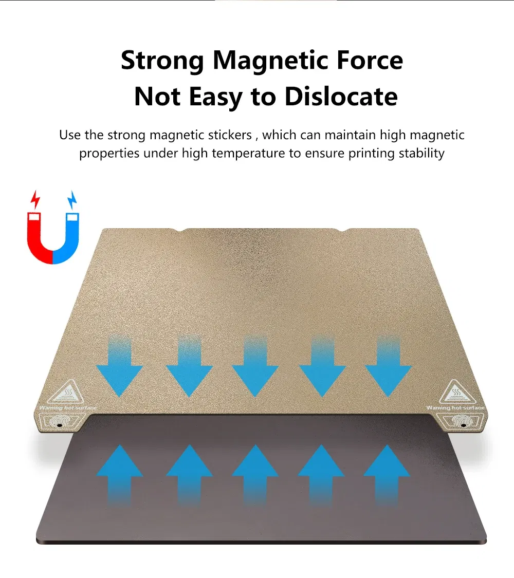 Color: Pink, Size: 2.5mm - K1C 235x235 Bed 310x315 Build Plate For Creality K1 Max K1 Pei Plate Ender 3 S1 Spring Steel Magnetic Pei Sheet Pey Build Plate