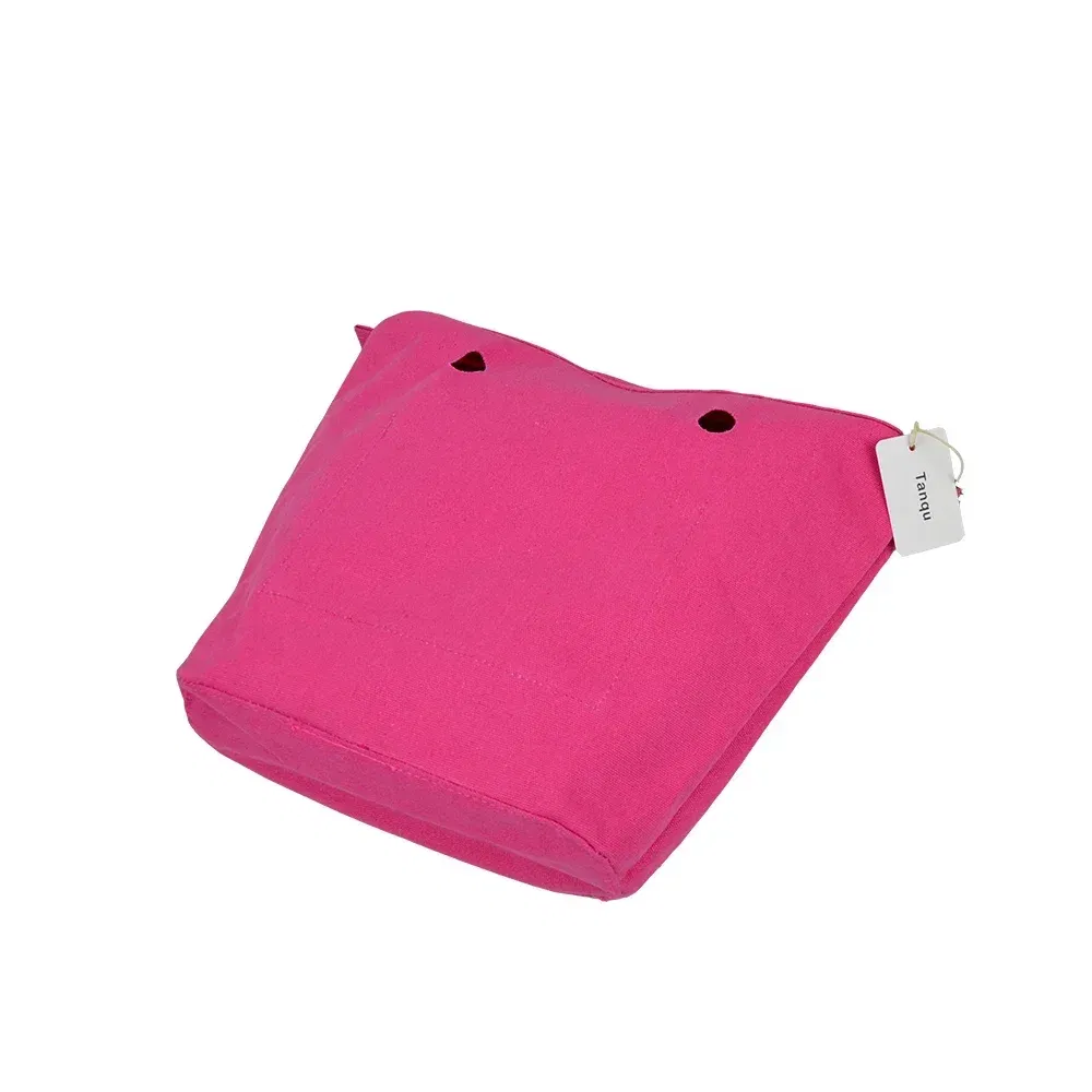 Color: Ivory - TANQU New Inner Lining Zipper Pocket for Classic Obag Insert with Inner Waterproof Coating for O Bag