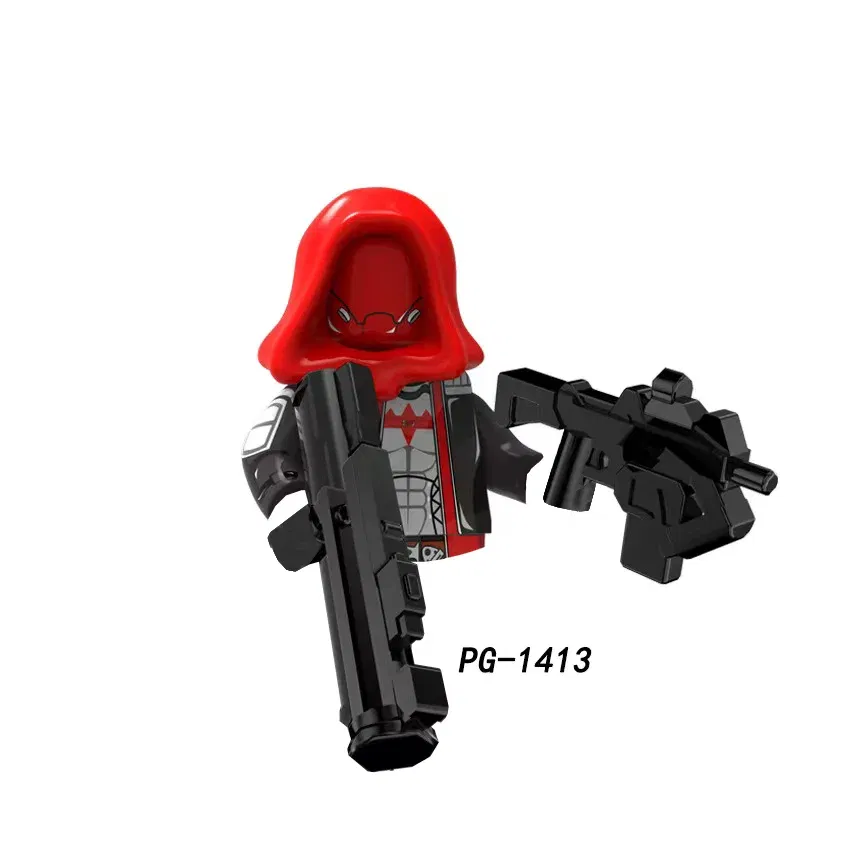 Color: Light Pink - Marvel Blocks Brick Hero Batman Joker Superman Catwoman Mini Figure Building blocks Hot Toy Children's party gift