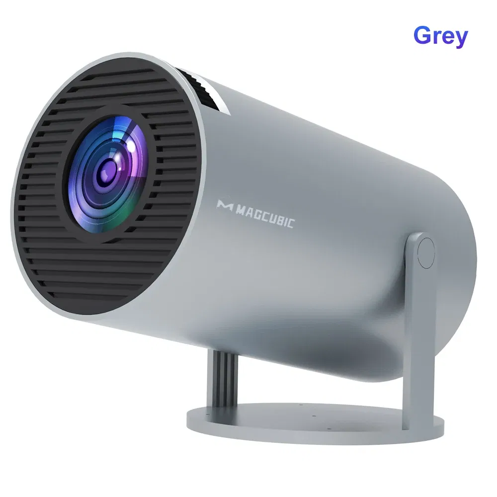 Color: Color2, Plug Type: UK Plug - Magcubic Projector Android 11 4K 1280*720P HY300 Dual Wifi 260ANSI 180?°flexible BT5.0 Cinema Outdoor Portable Projetor HY300 Pro