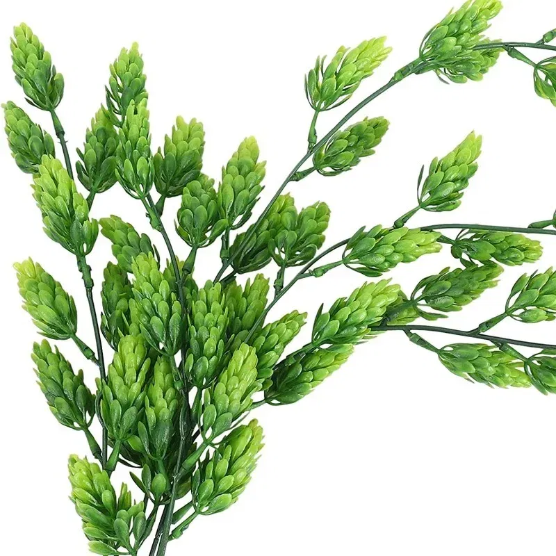 1PCS Artificial Hops Flower Vine Garland Plant Fake Hanging Vine Hops Faux Hops Indoor Outdoor Home Garden Decor Floral Greenery