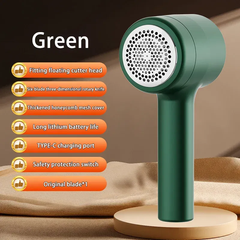 Color: grey - 2025 Hair Ball Trimmer Home Usb Portable Rechargeable Hair Ball Trimmer Hair Ball Remover Shaving Machine Sweater Trimmer