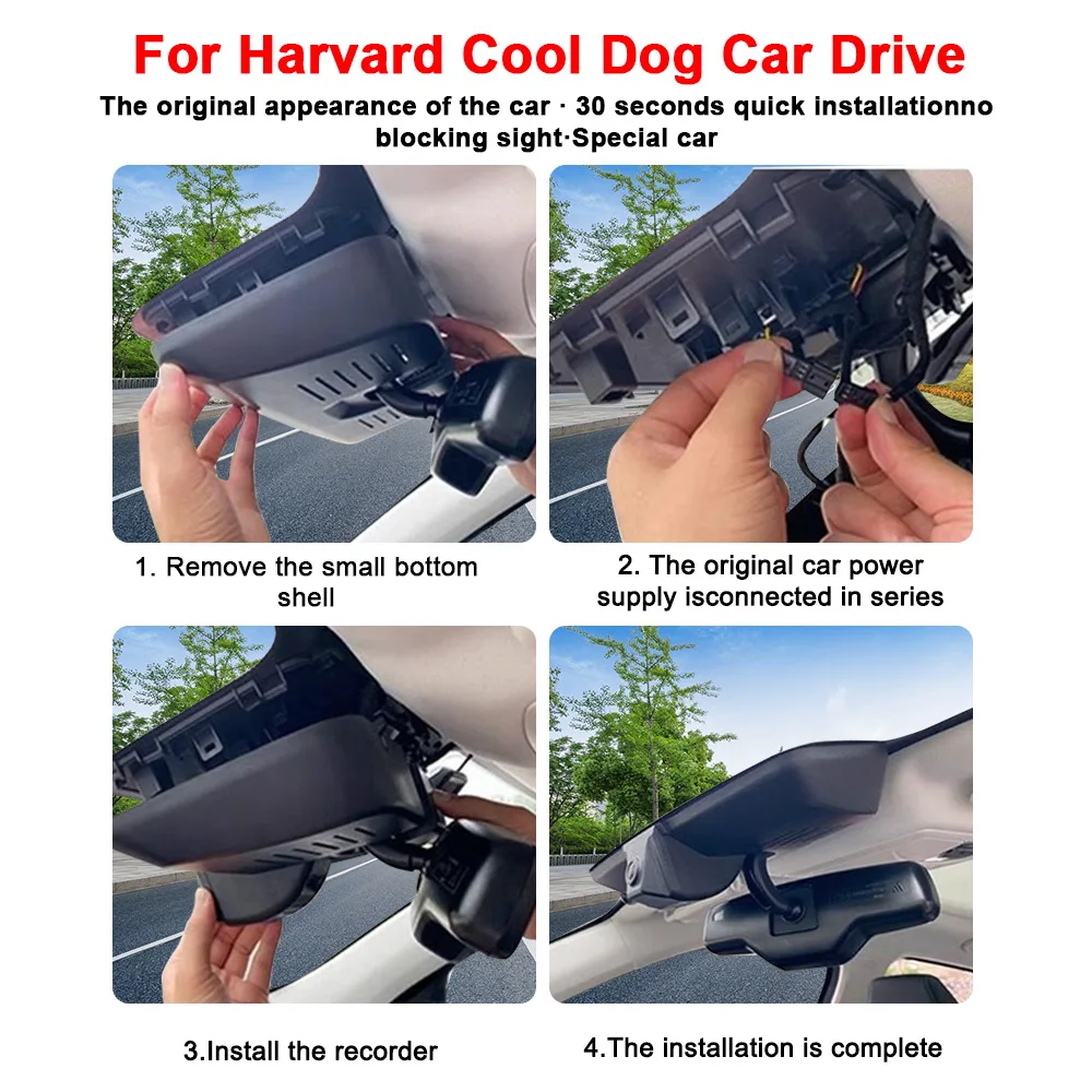 8g - For Haval Dargo 2021 2022 Front and Rear 4K Dash Cam for Car Camera Recorder Dashcam WIFI Car Dvr Recording Devices Accessories