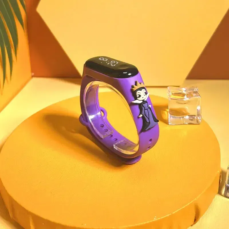 Color: army green - Disney Stitch LED Waterproof Kids Digital Watch Spiderman Hulk Children Watch Sports Touch Electronic Kids Gifts