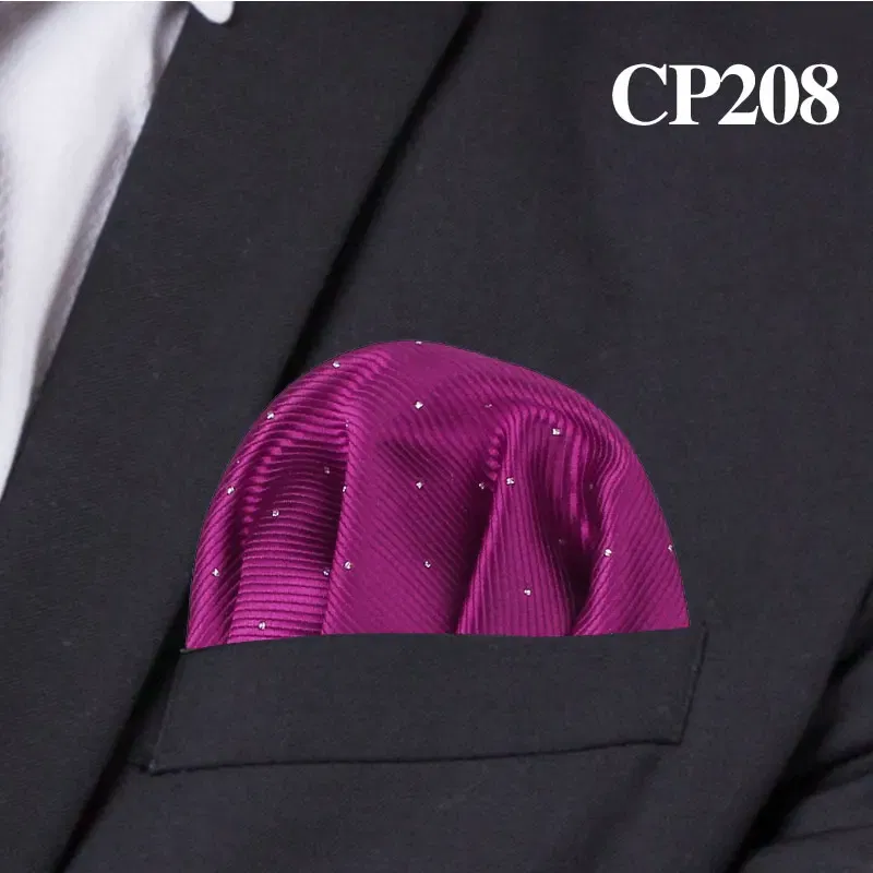 Color: Blue - Fashion Dots Suits Pocket Square For Men Business Chest Towel Hanky Gentlemen Hankies Classic Suit Napkin Mens Handkerchief