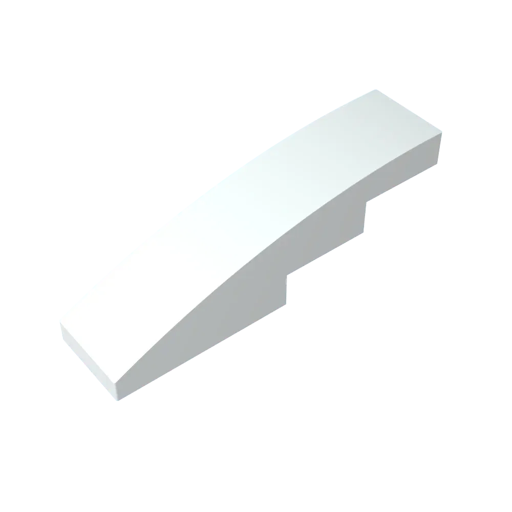 Color: Trans-dark Blue - Gobricks GDS-658  Slope, Curved 4 x 1 compatible with lego 11153 61678 pieces of children's DIY Educational Building Blocks