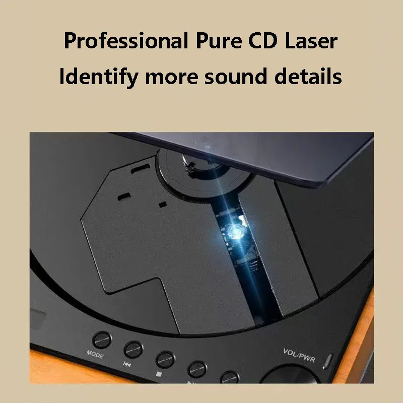 Color: WHITE, Ships From: CHINA - New! Wooden HIFI CD Player Bluetooth 5.1 Digital Optical Output USB Lossless Playback Wooden CD Music Player Infrared Remote