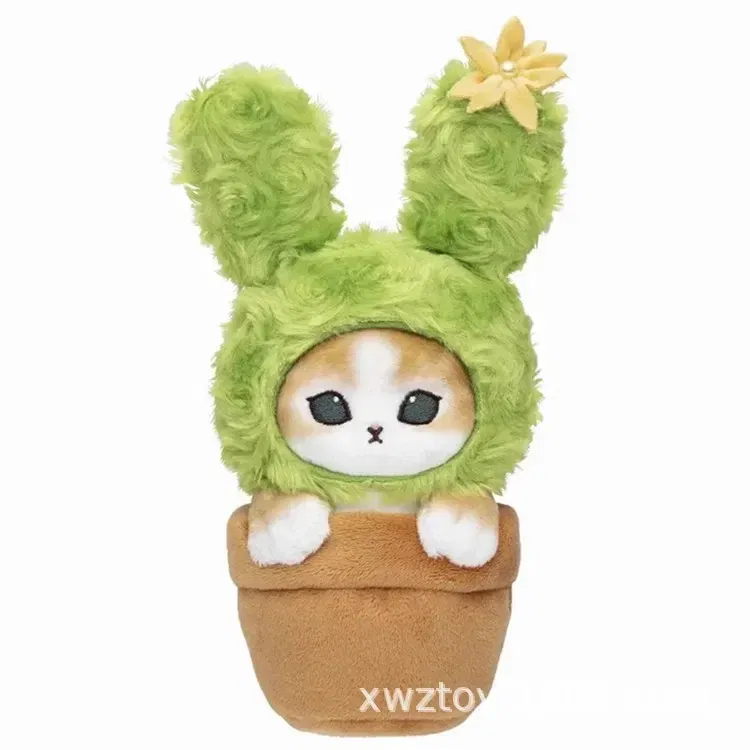 Color: DEEP BLUE - Hot Kawaii Plush Keychain Pendant Cartoon Mofusand Shark Cat Cross-Dressing Hello Kitty Kuromi Doll Stuff Backpack Decor Toys