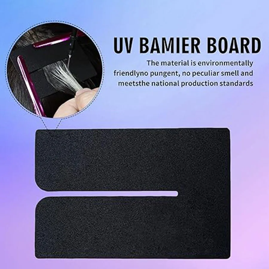Color: Black, Number of Pcs: 50pcs - 10-100Pcs Hair Extension Protector Shields Heat Scalp Shields Sturdy Heat Shield Guards Heat Insulation Sheet