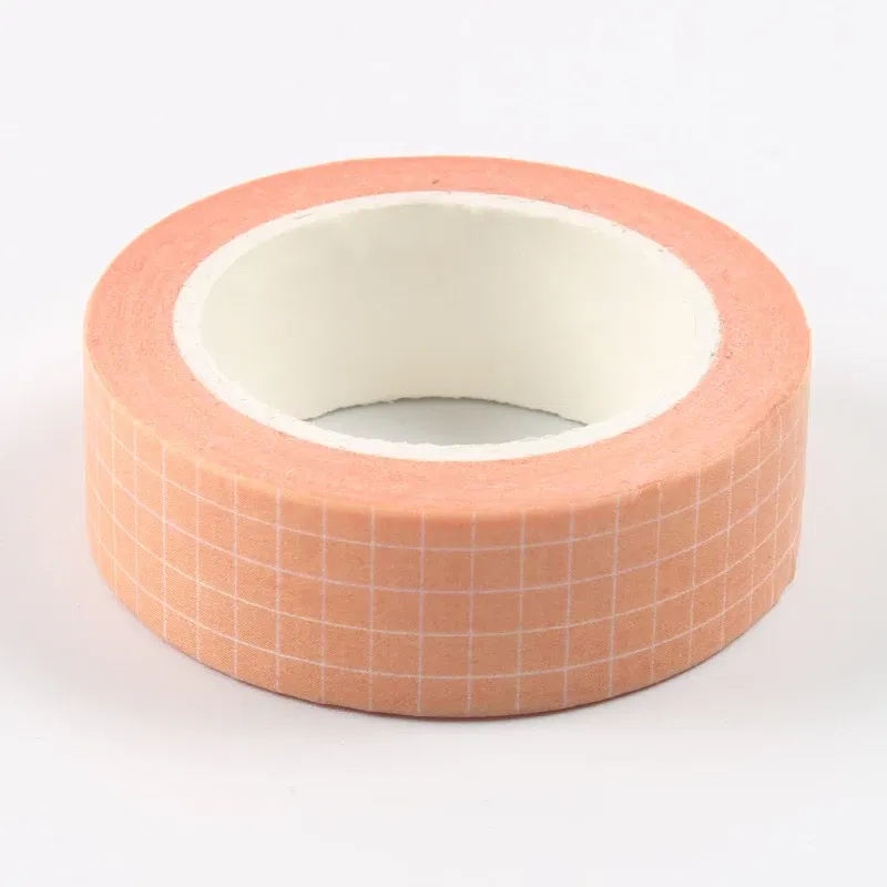 Color: Light Grey - 10M Pure Color Grid  Washi Tape Set Masking Tape Journaling Supplies Washy Tape Organizer Washitape Stationery Sticker Scrapbook