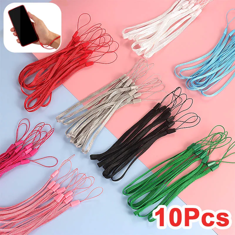 Color: black, Material: Nylon / Spandex, Ships From: CHINA - 10-1Pcs Universal Hand Wrist Strap Rope Cord Holder Lanyard Multicolor for Cell Phone Camera Drop Shipping Selfie Stick 17cm
