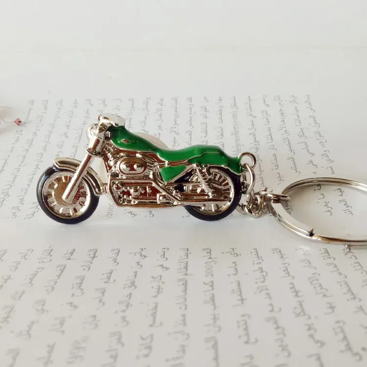 Color: Black - Mountain Motorcycle Pendants KeyChain New model Car Key Holder color metal Bag Charm Accessories 3D crafts Key Chain 1729