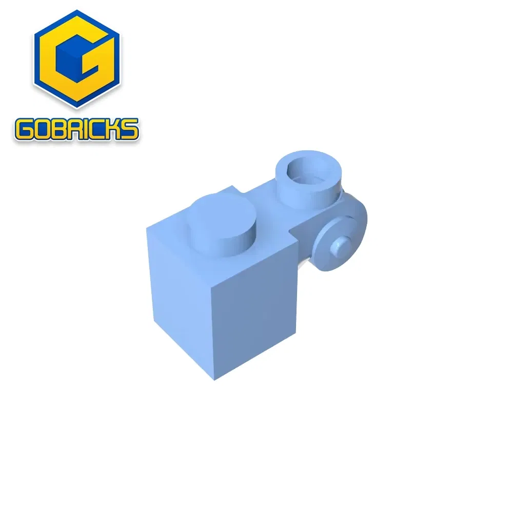 Color: plum - Gobricks GDS-M150 Brick Special 1 x 1 with Scroll with Open Stud compatible with lego 20310 Assembles Building Blocks