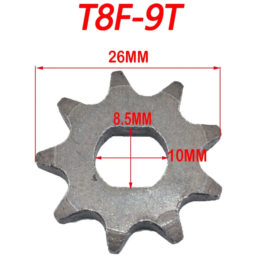 Color: army green - T8F/25H 9T 11T Sprocket 8mm10mm For Razor EVO IZIP 500W 1000W Electric Scooter