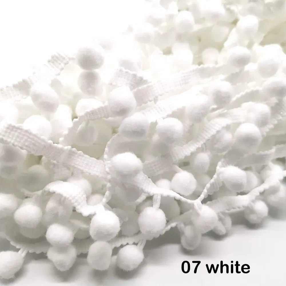 Color: Gold, Size: S - 1-5yard Pom pom Fringe Lace Ribbon Pompom Trim Ball Fabric DIY Sewing Tassel Lace Kintted Fabric Handmade DIY Craft Accessorie