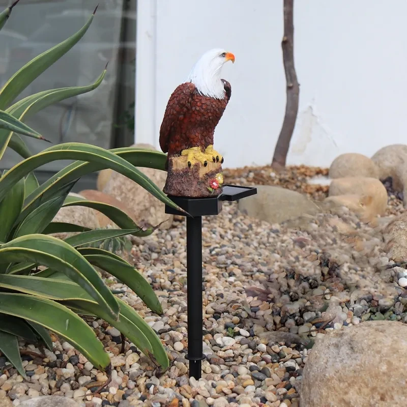 Solar-Powered Eagle LED Garden Lights - Outdoor Landscape Decor for Lawn & Festival Decoration
