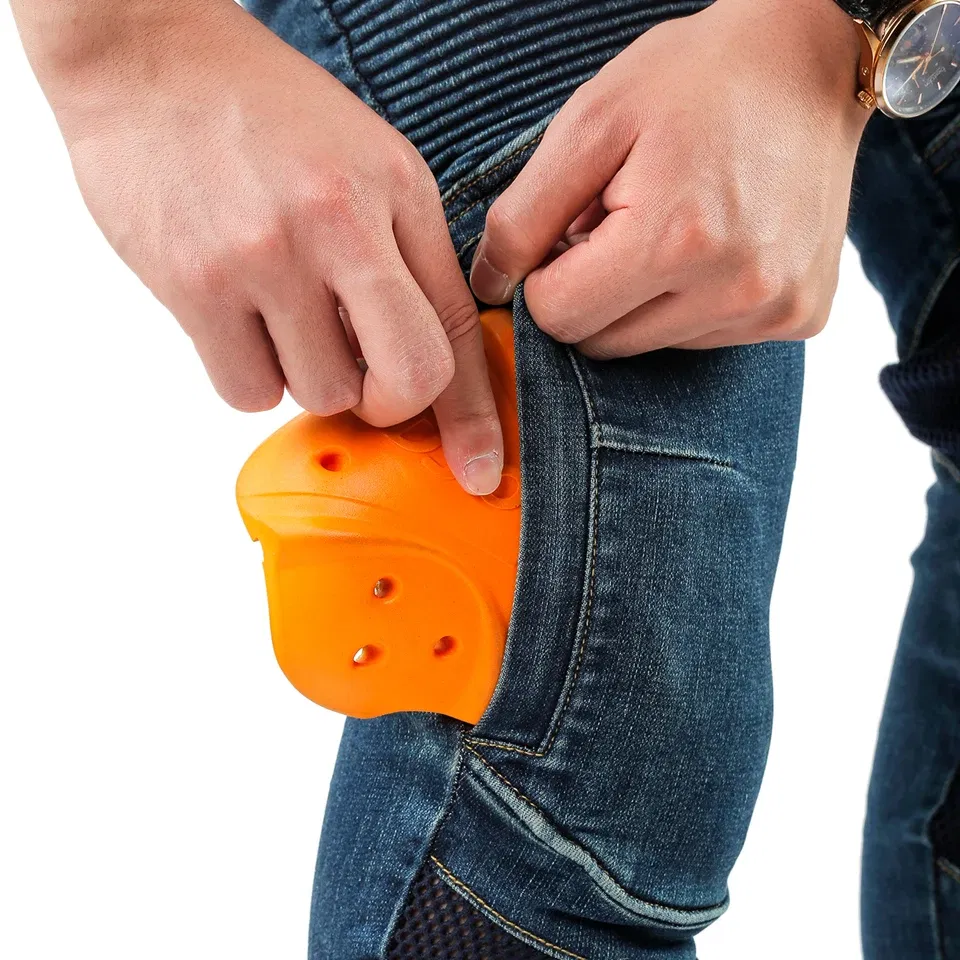 Color: Army Green, Size: XXS - Hithotwin Aramid protection motorcycle jeans Moto pants leisure riding trousers motocross Aramid riding pants Hi-032