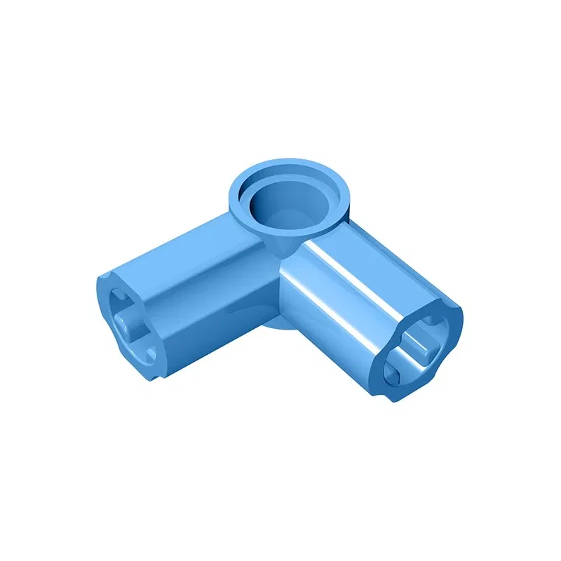 Color: Clear - Gobricks GDS-921 Technical, Axle and Pin Connector Angled #6 - 90 degrees compatible with lego 32014 pieces of children's DIY