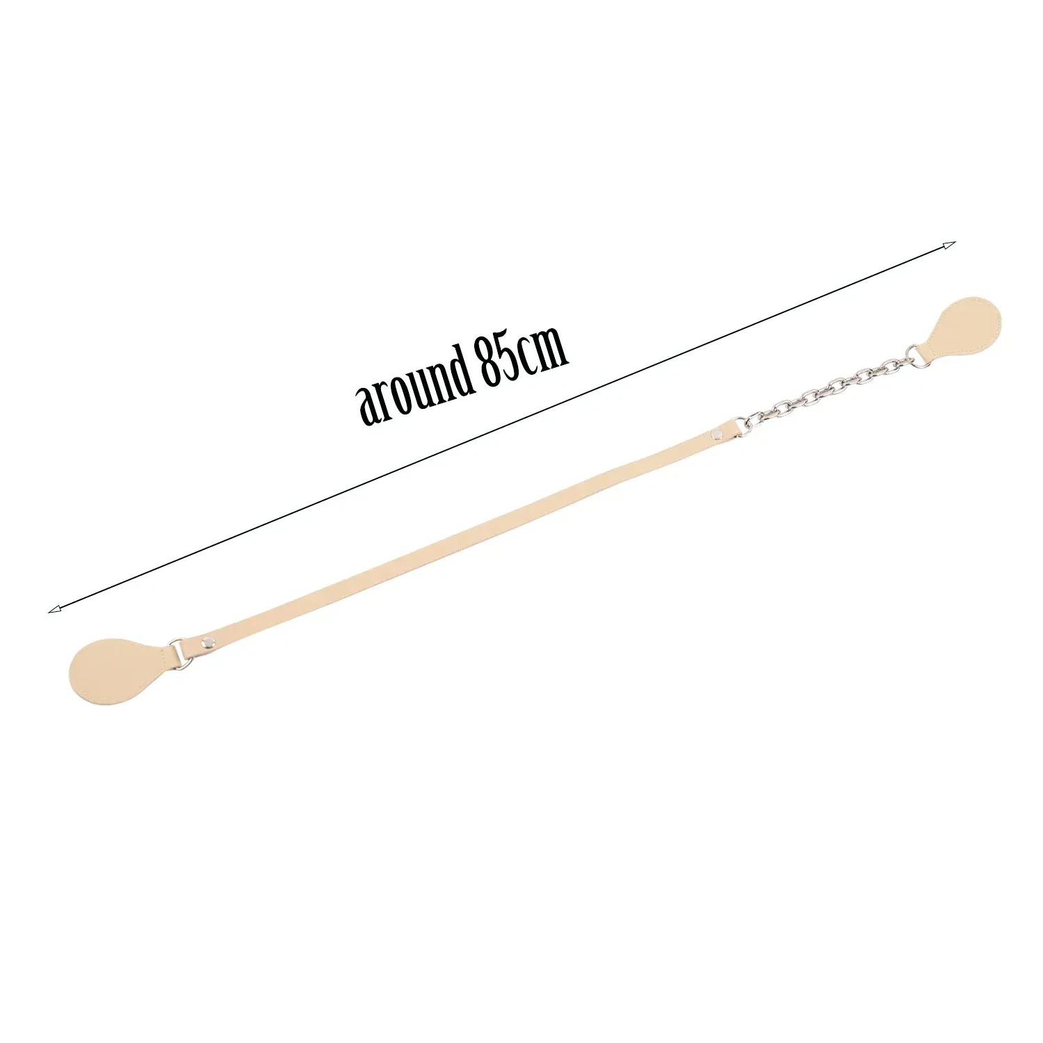 Color: Light Gold, Ships From: CHINA - Tanqu New Arrival Long Edge Painting Handles Faux Leather Flat PU Belt and Drops with Thicken Shiny Chain for OBag for EVA O Bag