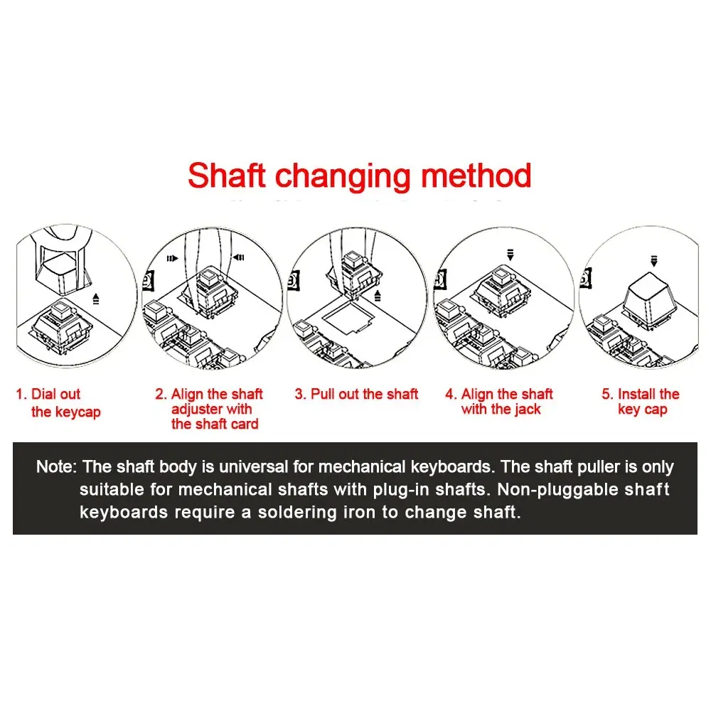 Color: BROWN, Axis Body: Brown Switch - REDRAGON SMD RGB MX Switch 3Pin Clicky Linear Tactile Silent Red Blue Black Brown Purple Switche For Backlit Mechanical Keyboard
