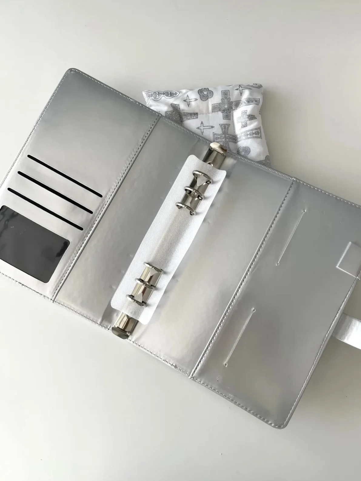 Color: Dark Khaki - MINKYS PU Leather Silver A5 Kpop Photocards Collect Binder idol Photo Card Book Idol Storage Album Stationery