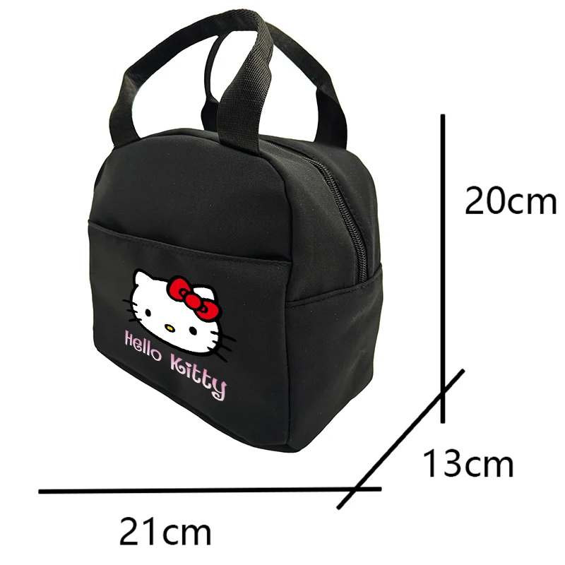 Color: Red - Hello Kitty Children's Lunch Bag Primary School Lunch Box Bag Children's Best Gift Cartoon Mochila Best Gift for Children