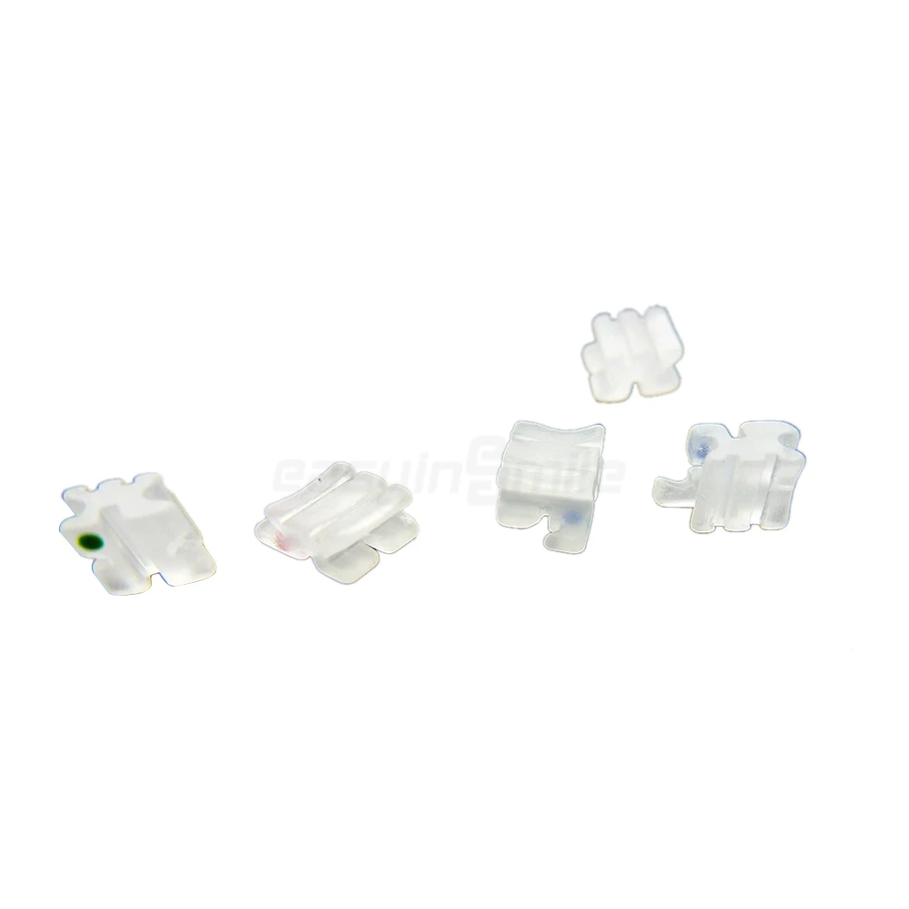 Color: PURPLE, Ships From: CHINA - EASYINSMILE Dental Orhto Ceramic Bracket MINI Roth 022/018 3/345 W Hooks Brace 5-5 Dentist Tool