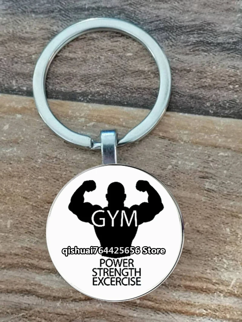 Color: Rose Red - Gym Keyring Keychain Suitable For Bodybuilding Athletes Heavy Men Boys Bodybuilding Sports Unisex Men Tactical Rock Keyring Keyc