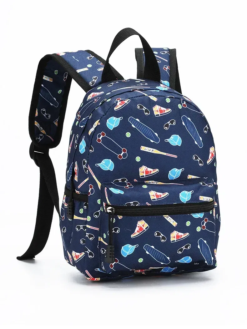 Color: Beige, Size: 13 inches - Casual Kids Backpack Dinosaur School Bag Travel Rucksack Cartoon Kids Boy Girls Schoolbag Student Bookbag Children Daypack Bag
