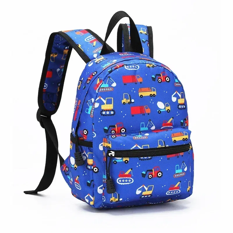 Color: Beige, Size: 13 inches - Casual Kids Backpack Dinosaur School Bag Travel Rucksack Cartoon Kids Boy Girls Schoolbag Student Bookbag Children Daypack Bag