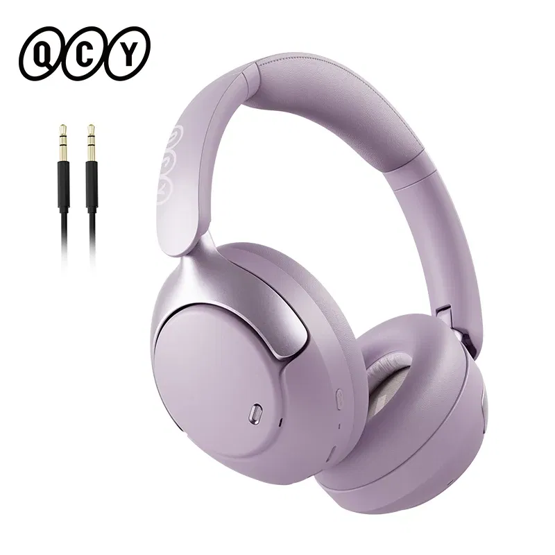 Color: Blue, Ships From: CHINA - QCY H3 Pro ANC Wireless Headphone 50dB Noise Canceling Hi-Res Spatial Audio Earphone with LDAC Bluetooth 5.4 Over Ear Headset