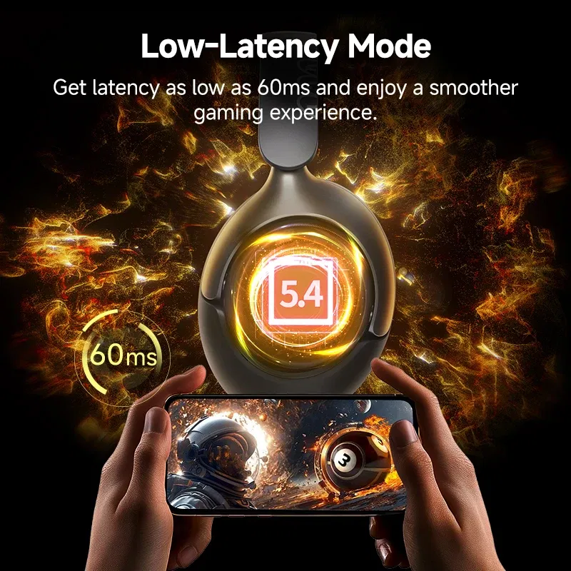 Color: Blue, Ships From: CHINA - QCY H3 Pro ANC Wireless Headphone 50dB Noise Canceling Hi-Res Spatial Audio Earphone with LDAC Bluetooth 5.4 Over Ear Headset