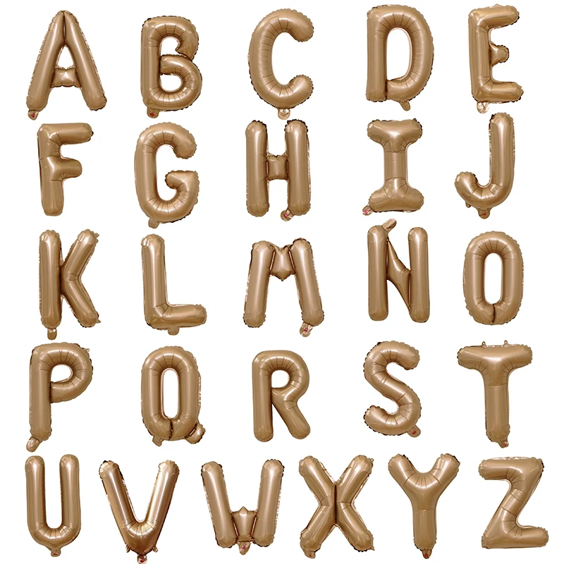 16Inch A-Z Letter Foil Balloon Birthday Theme Party Decoration Baby Shower Bride To Be Wedding Balloons Air Globos Supplies