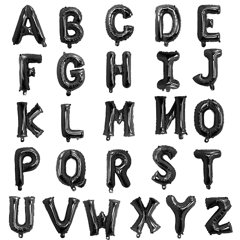 16Inch A-Z Letter Foil Balloon Birthday Theme Party Decoration Baby Shower Bride To Be Wedding Balloons Air Globos Supplies