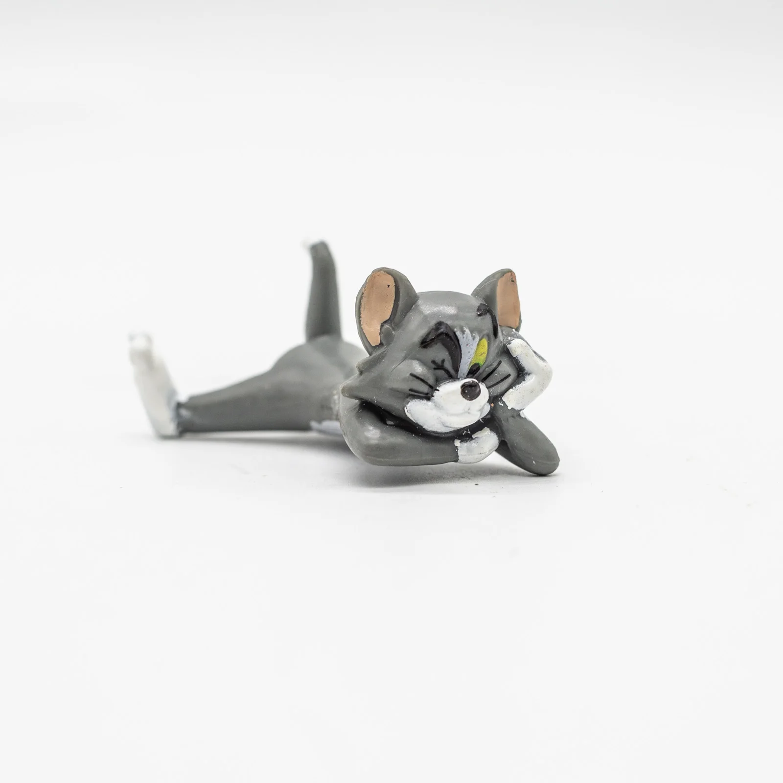 Color: black - Action Figure Anime Mini Doll Cute Spike Dog Toms Cat Jerry Mouse Funny Cartoon Figurine Table Ornaments Kids Birthday Gifts