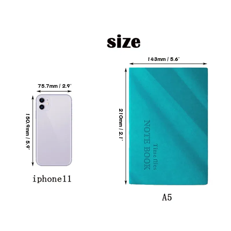 Color: black - Grid Notebook A5,Travelers Journals School Office Meeting Record 80GSM/264 Pages Checkered Paper Notepad Handbook Agenda 2024/25