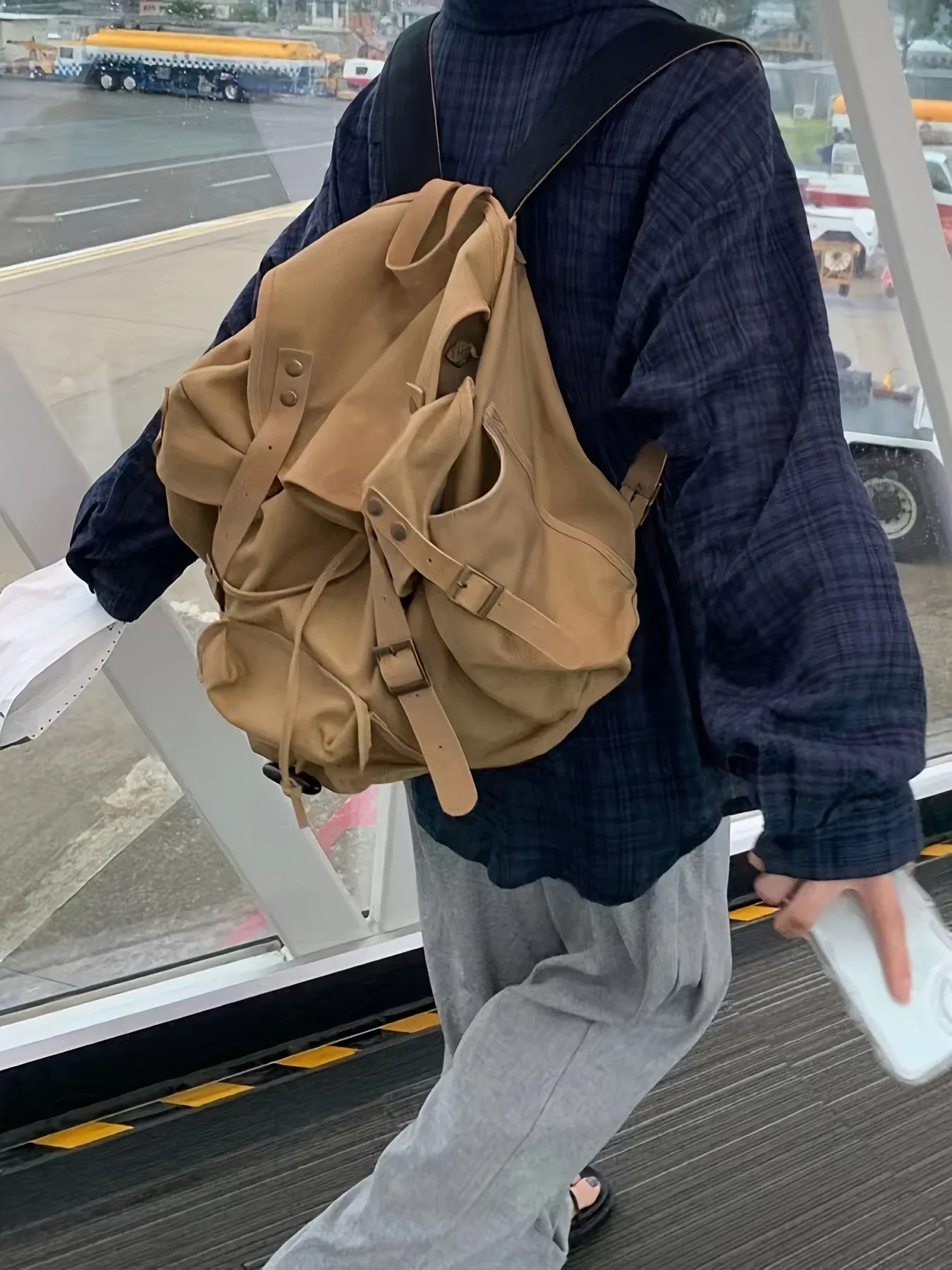 Color: Orange, Size: 2XL - 2025 Large Size Women's Navy Blue Plaid Loose Outside The Spring and Summer Travel Essential Sunscreen Shirt Thin Coat