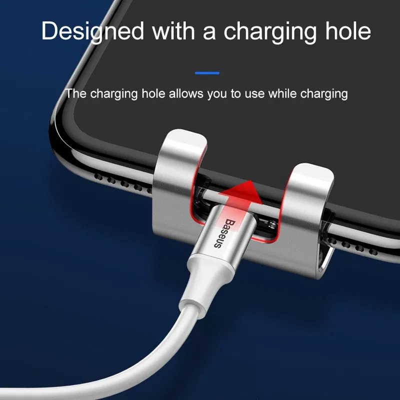 Color: Silver - Baseus Gravity Car Phone Holder Mobile Phone Clip Holder Stand Bracket CD Slot Holder for iPhone Samsung