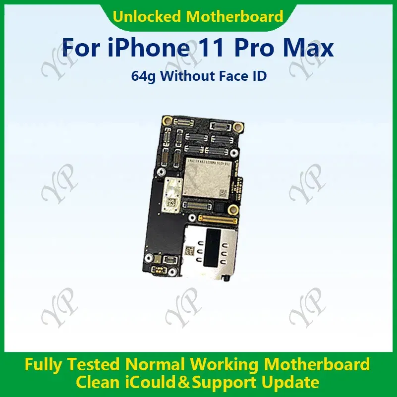 Color: Brown, Ships From: CHINA - Top Fully Tested Authentic Motherboard For iPhone 11 Pro Max 64g/256g Unlocked Mainboard With Face ID Cleaned iCloud Fast
