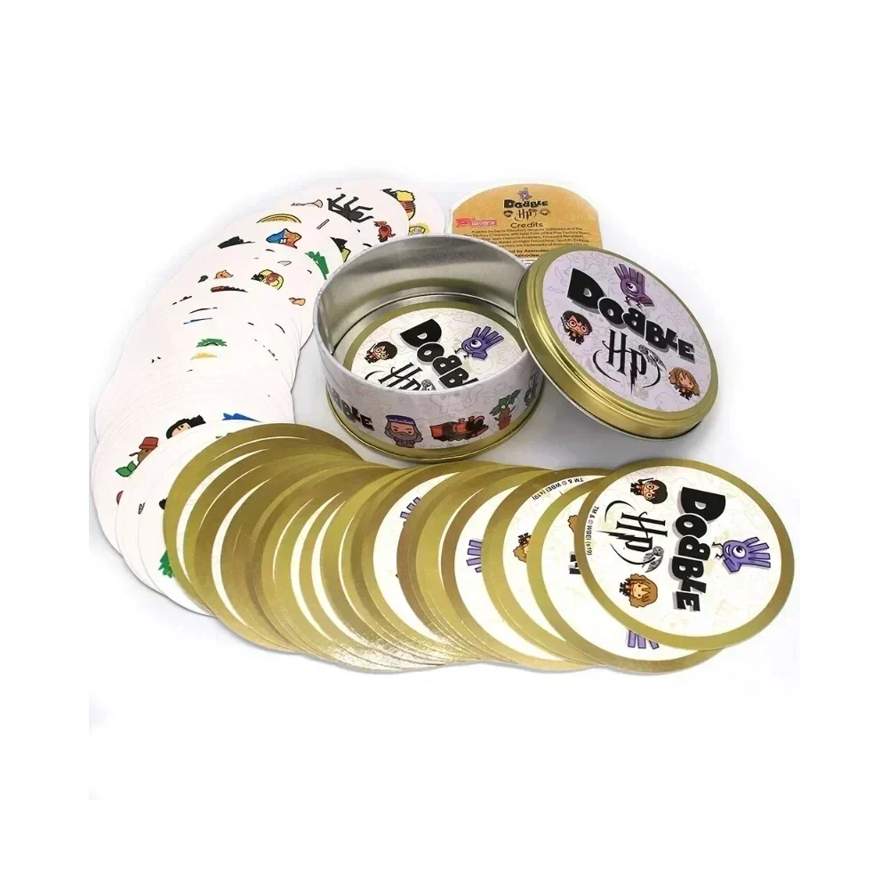 Color: Green - Double Juego Cards Spot It HP Dobble Card Game Party Board Holidays Sports Cartoon Animals Alphabet Kids Educational Toy Gifts