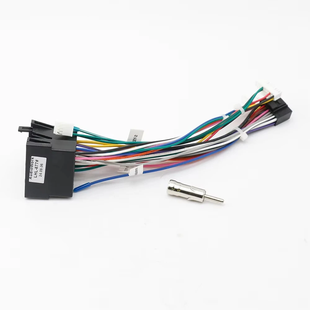 Color Name: GRAY - Car 16pin Wiring Harness Adapter Canbus Box Decoder Radio Power Cable For Renault Logan Sandero Duster Symbol RP5-RN-101