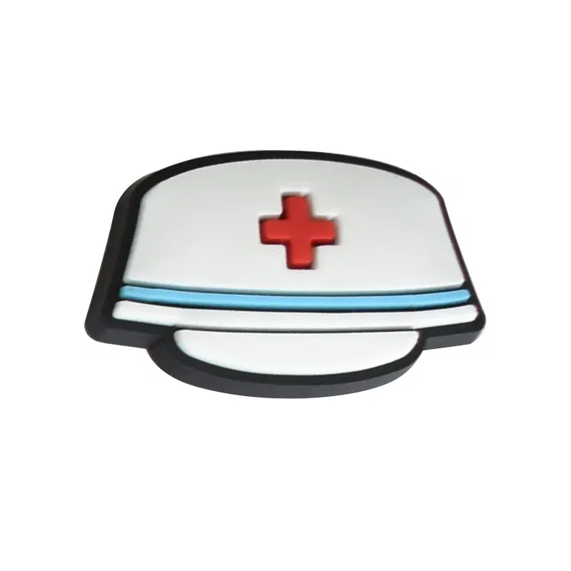 Shoe Charms Accessories PVC Shoe Decoration gardian nurse medical For clog accessories wristbands Kids Party X-mas Gifts